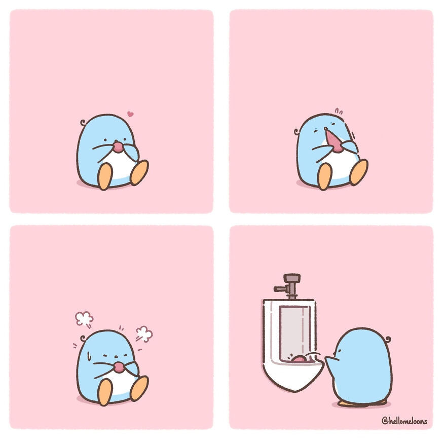 Artist Makes Comics Showing The Little Adventures Of A Little Penguin And They Are Adorable