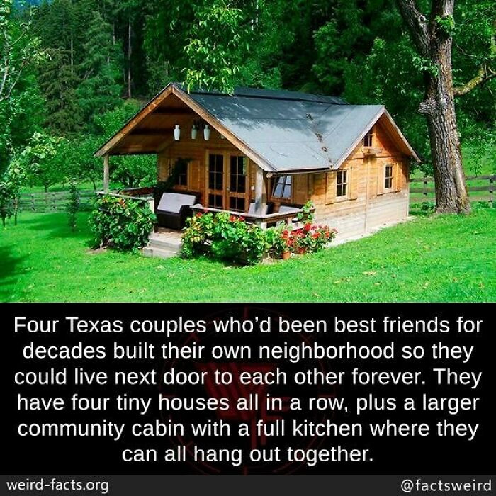 Four Texas couples built their own neighborhood with tiny houses and a community cabin for hanging out together.