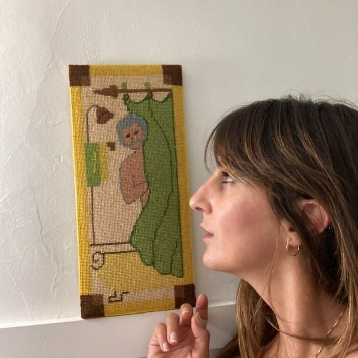 “Yarn Craft Man In Shower.” #asfoundby @saintveron