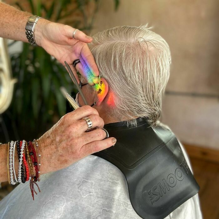 Rainbows During Your Cut And Blow-Dry Just Puts A Smile On Your Face
