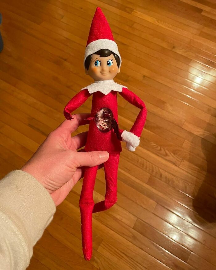 Ddo Not Place Your Elf On A Chandelier, Even If It’s One That Rarely Gets Used