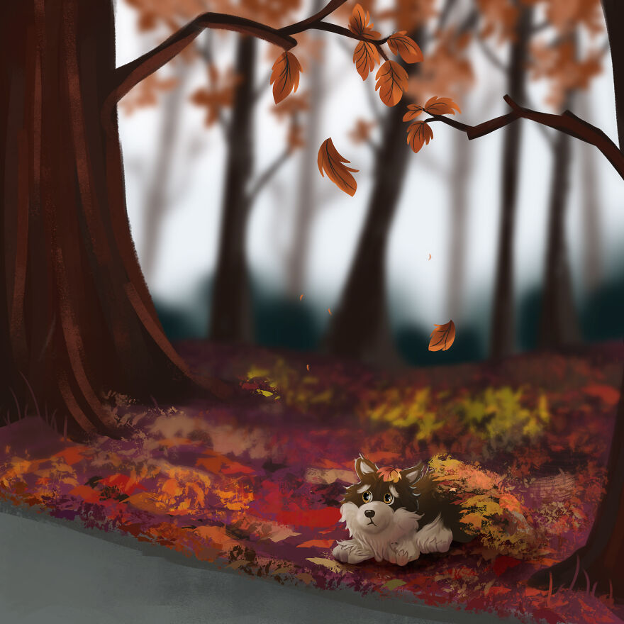 I Created An Illustrated Story About How A Dog Gets Rescued To Teach Children About Animal Welfare