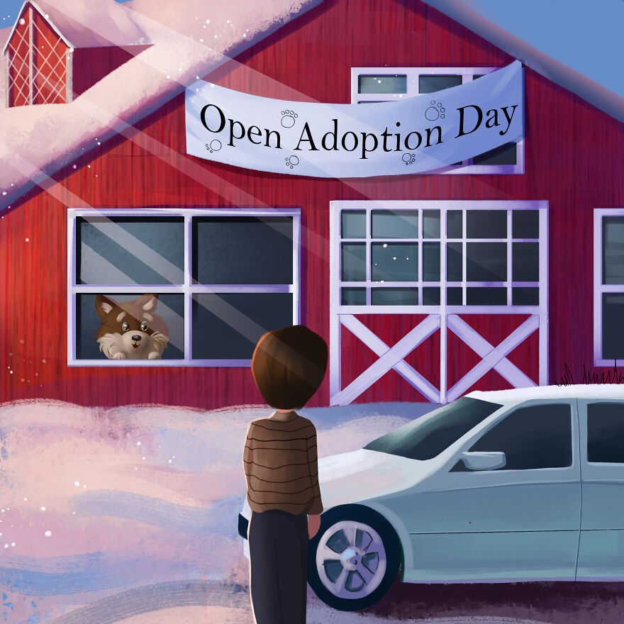 I Created An Illustrated Story About How A Dog Gets Rescued To Teach Children About Animal Welfare