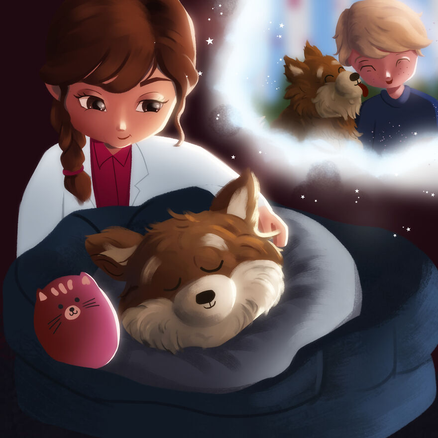 I Created An Illustrated Story About How A Dog Gets Rescued To Teach Children About Animal Welfare