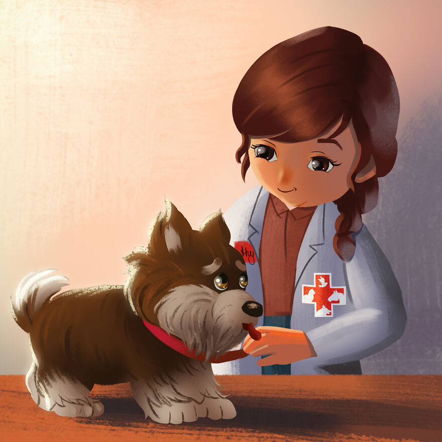 I Created An Illustrated Story About How A Dog Gets Rescued To Teach Children About Animal Welfare