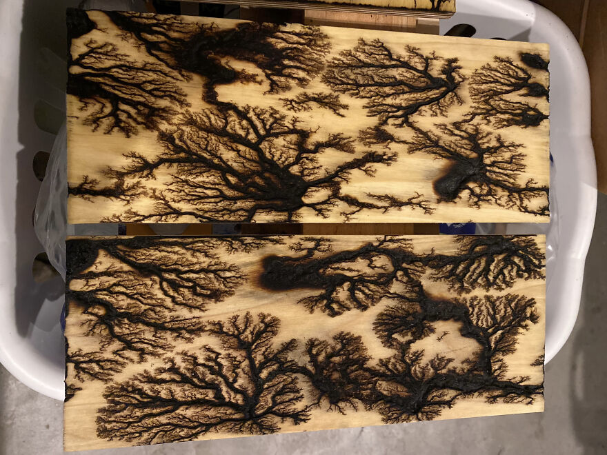 Capturing And Displaying The Beauty Of High Voltage Electricity Using A Homemade Lichenburg Machine.