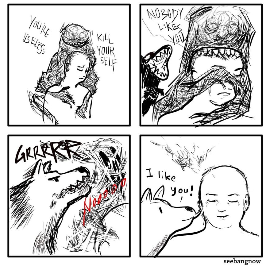 Illustrator Shows In Funny Comics What Dogs Really Think (30 Comics)