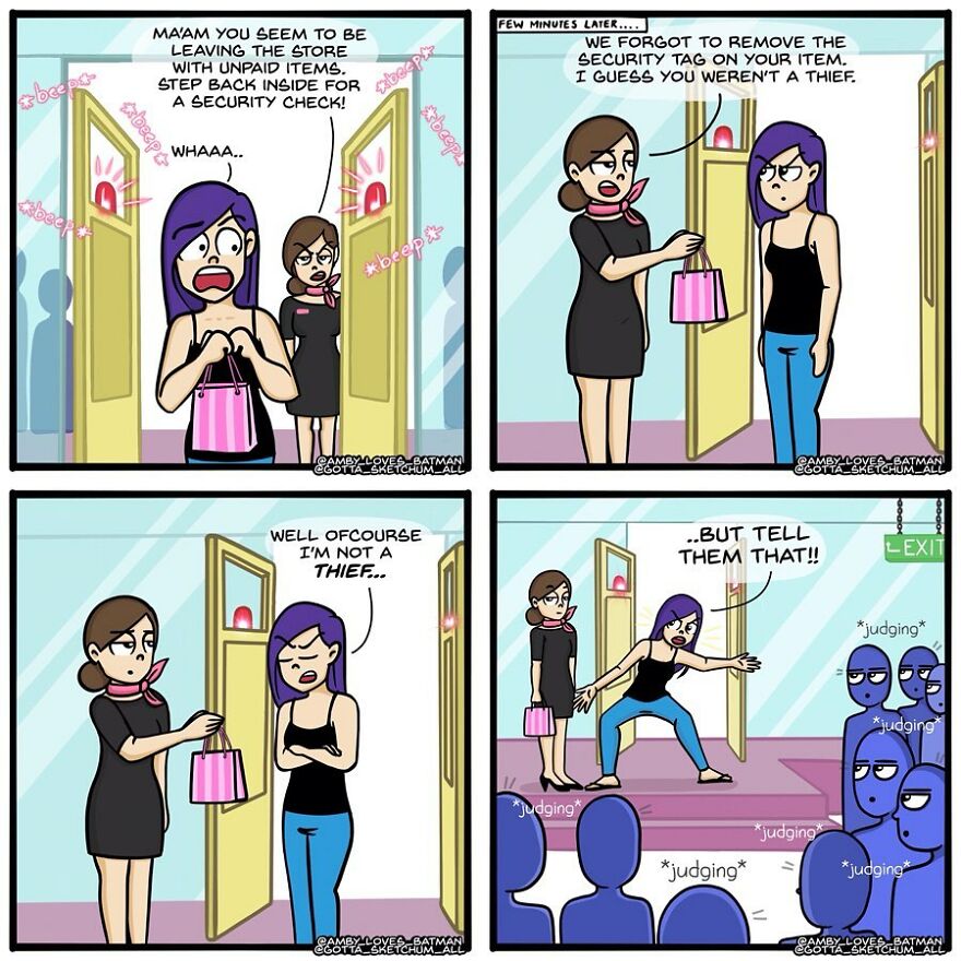 Indian Artist Creates Comics Showing The Difficulty Of Being An Adult Girl