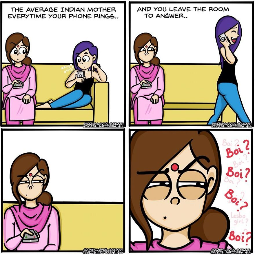 Indian Artist Creates Comics Showing The Difficulty Of Being An Adult Girl