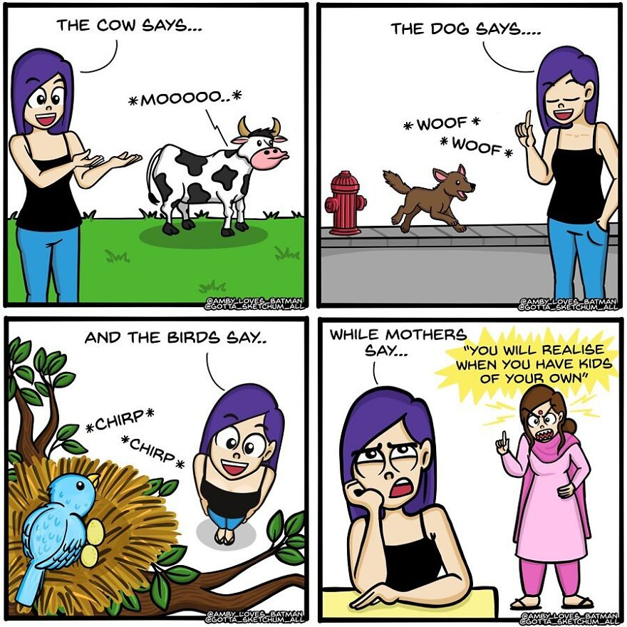 Indian Artist Creates Comics Showing The Difficulty Of Being An Adult Girl