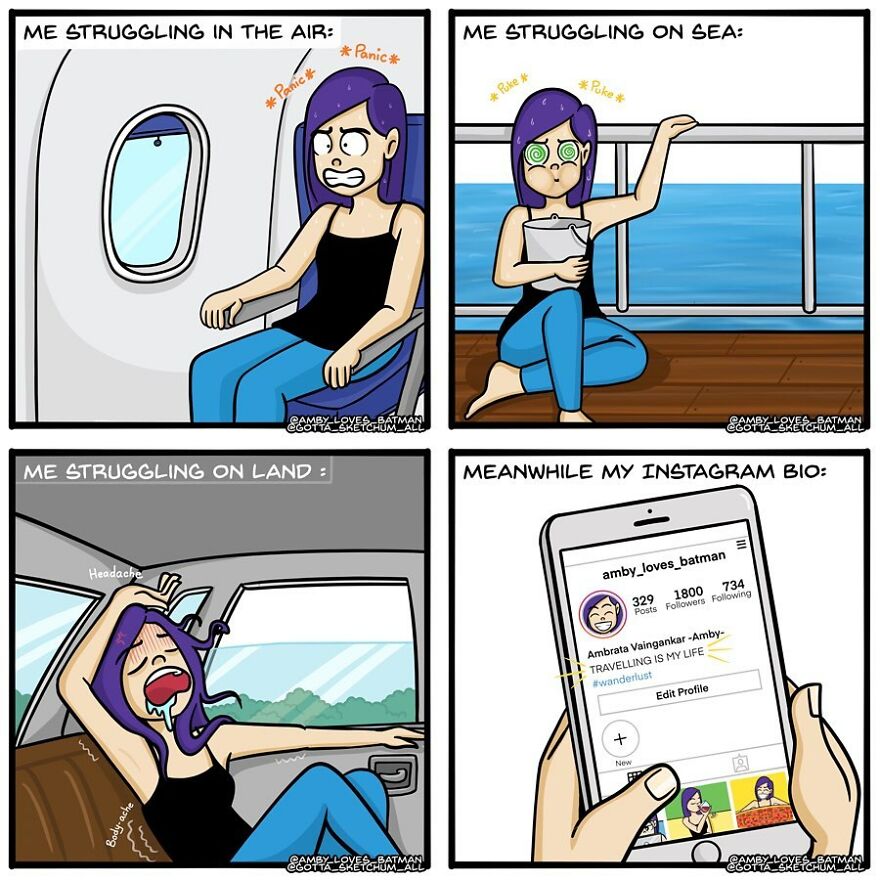 Indian Artist Creates Comics Showing The Difficulty Of Being An Adult Girl