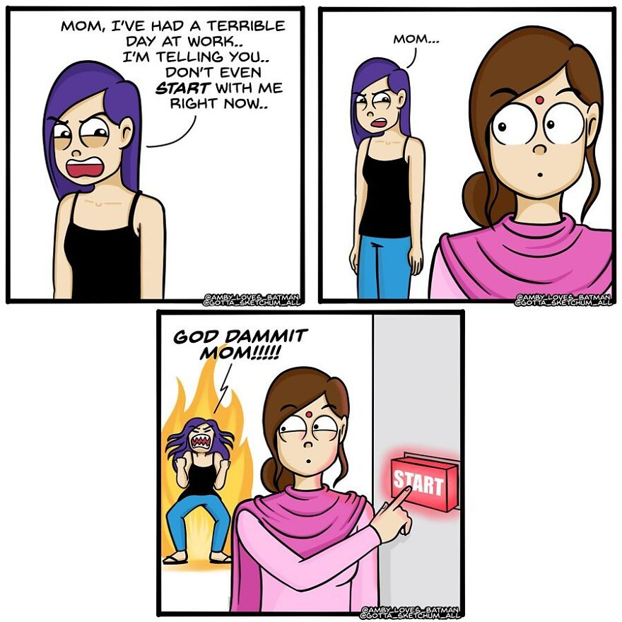 Indian Artist Creates Comics Showing The Difficulty Of Being An Adult Girl