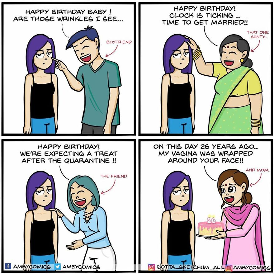 Indian Artist Creates Comics Showing The Difficulty Of Being An Adult Girl