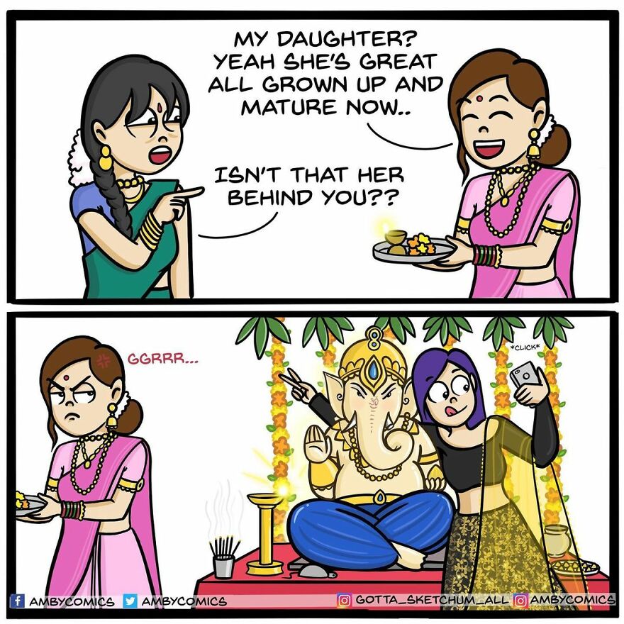 Indian Artist Creates Comics Showing The Difficulty Of Being An Adult Girl