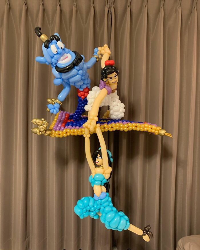 Aladdin, Jasmine And Genie