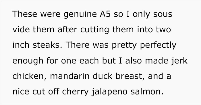 Thanksgiving Dinner With Friends Ends Up With A Friendship Falling Out Because The Host Refused To Cook A $120 Steak To Well-Done Thanksgiving Dinner With Friends Ends Up With A Friendship Falling Out Because The Host Refused To Cook A $120 Steak To Well-Done
