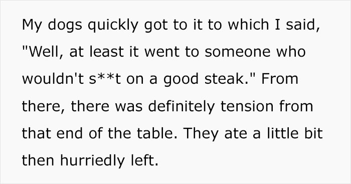 Thanksgiving Dinner With Friends Ends Up With A Friendship Falling Out Because The Host Refused To Cook A $120 Steak To Well-Done Thanksgiving Dinner With Friends Ends Up With A Friendship Falling Out Because The Host Refused To Cook A $120 Steak To Well-Done