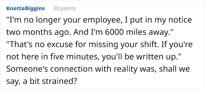 Employee Quits Her Job, A Few Weeks Later A New Hotshot Manager Tries To “Fire” Her, Gets Demoted Employee Quits Her Job, A Few Weeks Later A New Hotshot Manager Tries To “Fire” Her, Gets Demoted