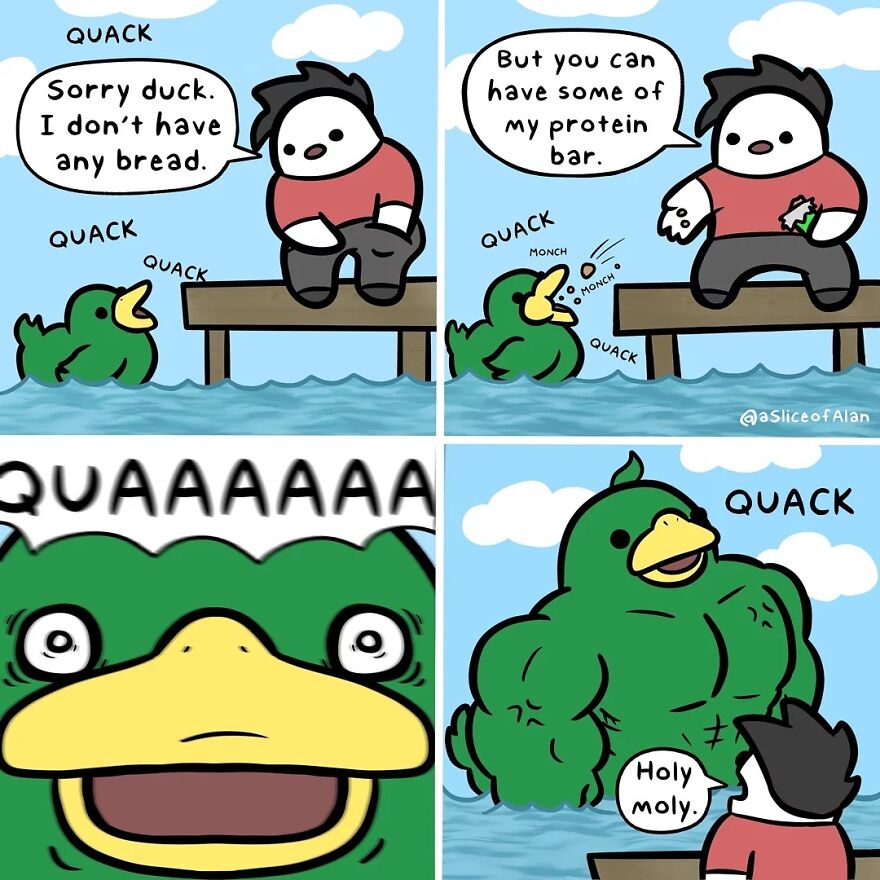 Meet "A Slice Of Alan",the Artist Who Creates Random, Silly And Funny Comics