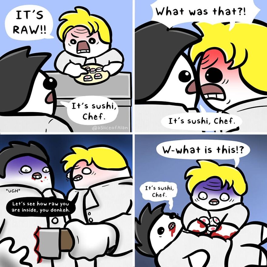 Meet "A Slice Of Alan",the Artist Who Creates Random, Silly And Funny Comics