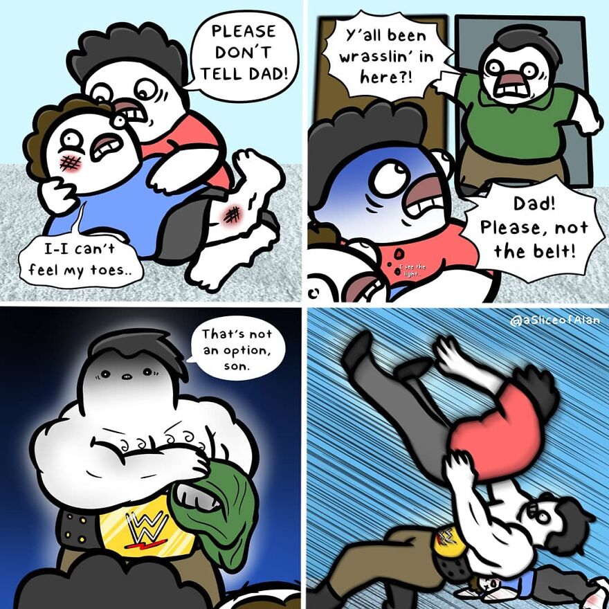 Meet "A Slice Of Alan",the Artist Who Creates Random, Silly And Funny Comics