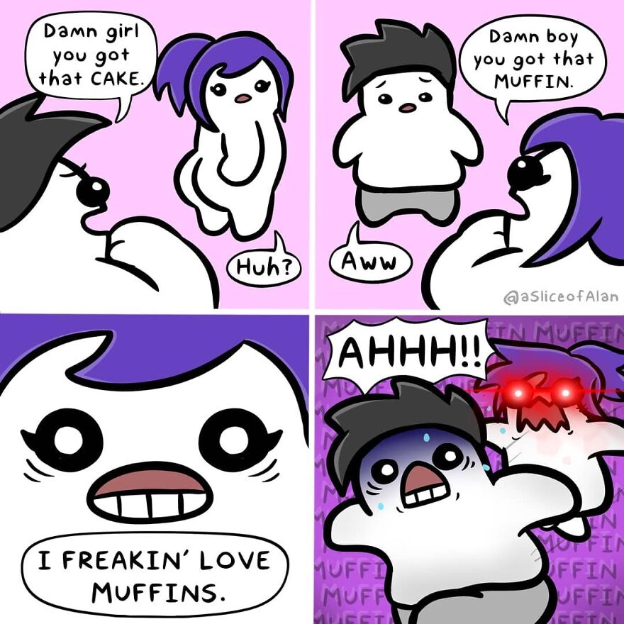 Meet "A Slice Of Alan",the Artist Who Creates Random, Silly And Funny Comics