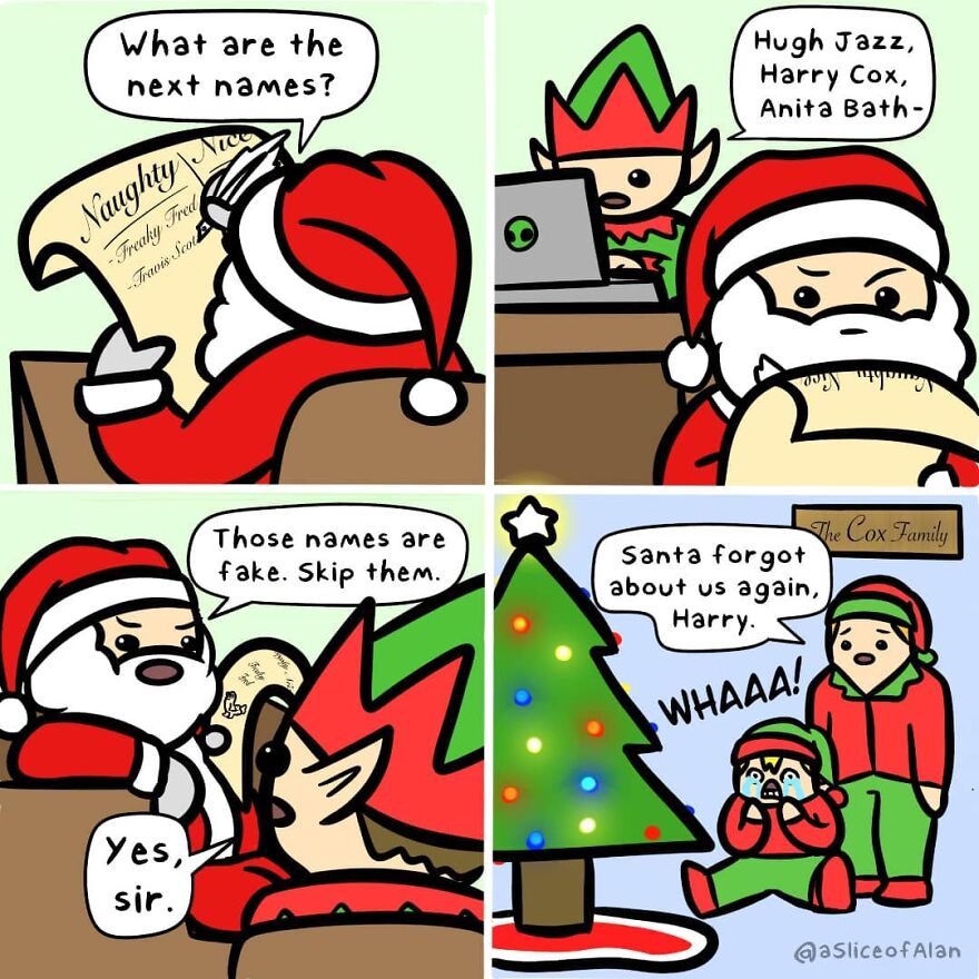 Meet "A Slice Of Alan",the Artist Who Creates Random, Silly And Funny Comics