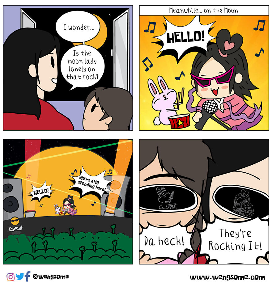 The Moon Lady Is Not Lonely!