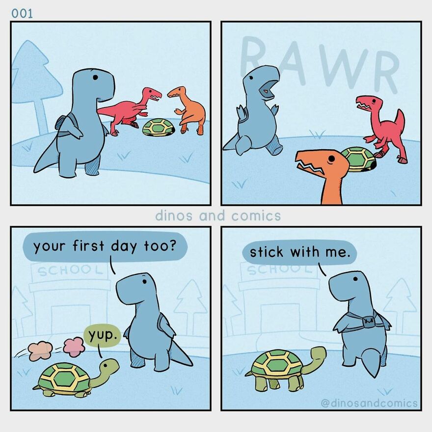New Honest Comics About Mental Health Illustrated With Dinosaurs