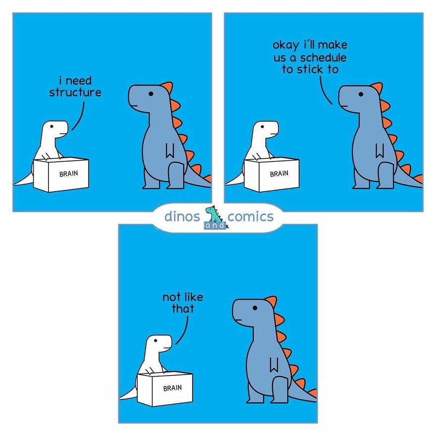 New Honest Comics About Mental Health Illustrated With Dinosaurs