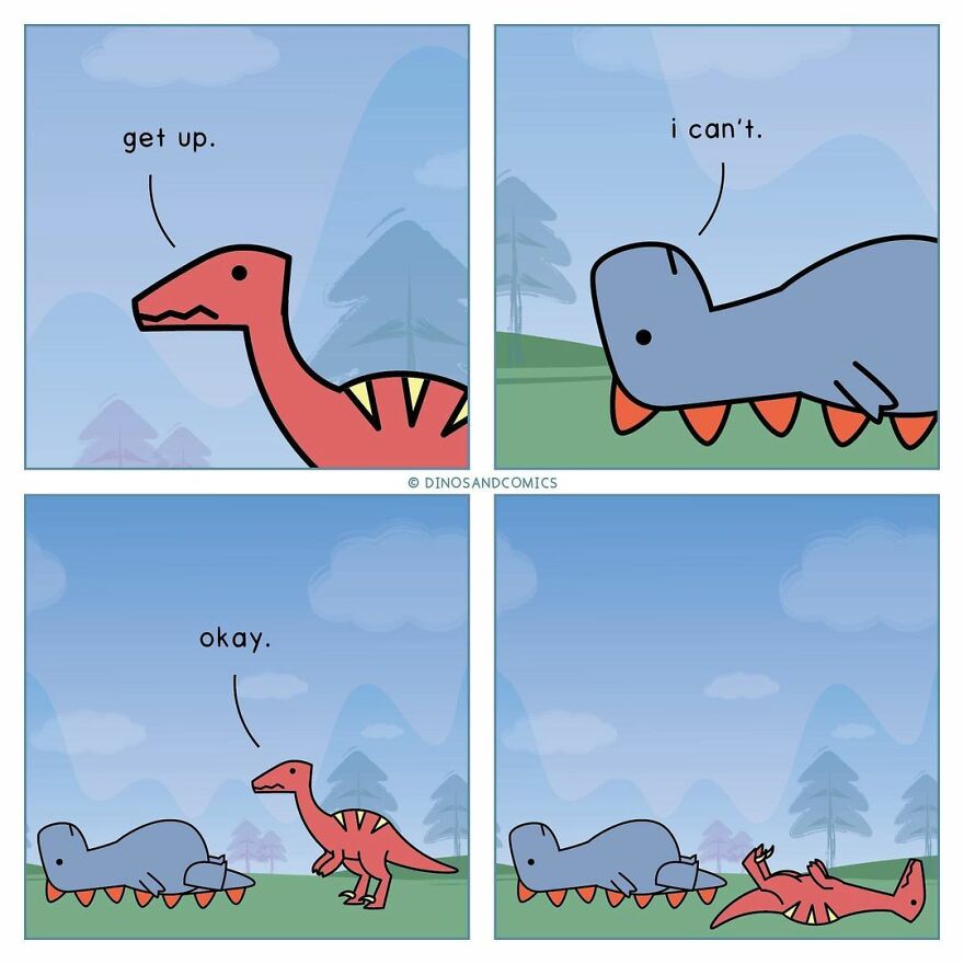 New Honest Comics About Mental Health Illustrated With Dinosaurs