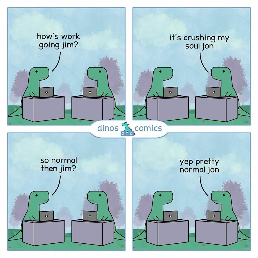 New Honest Comics About Mental Health Illustrated With Dinosaurs
