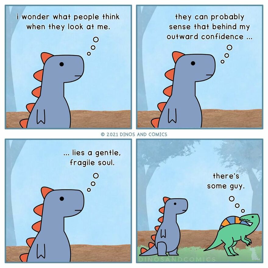 New Honest Comics About Mental Health Illustrated With Dinosaurs