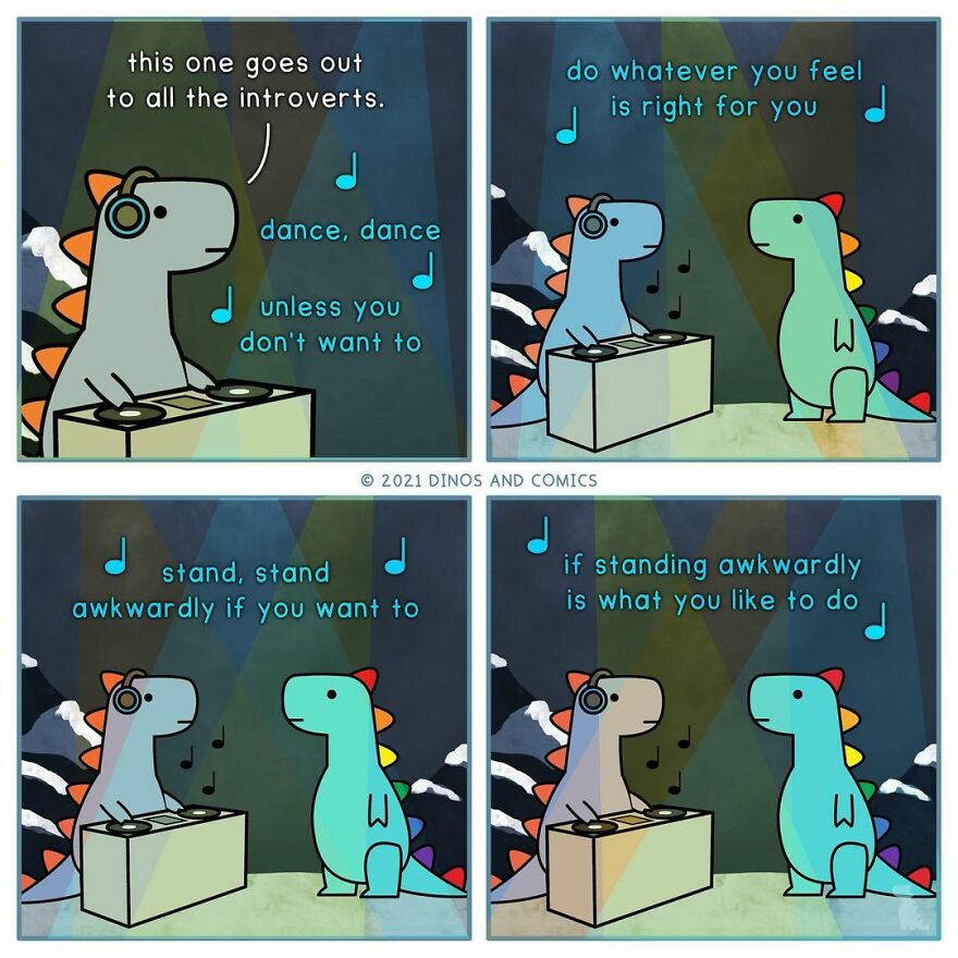 New Honest Comics About Mental Health Illustrated With Dinosaurs