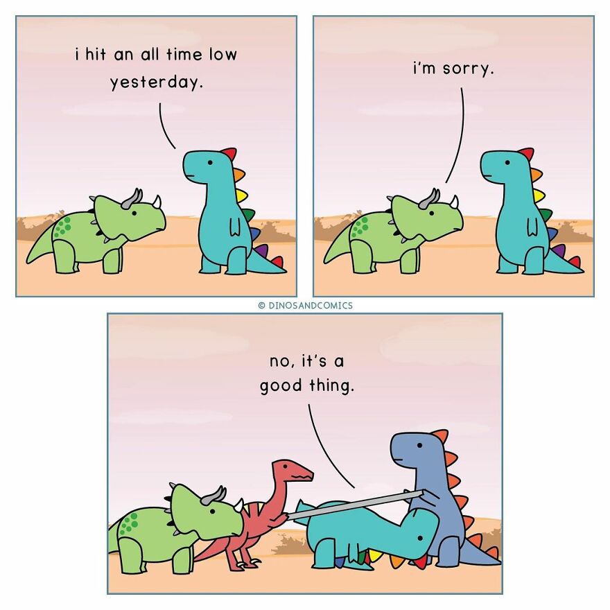 New Honest Comics About Mental Health Illustrated With Dinosaurs