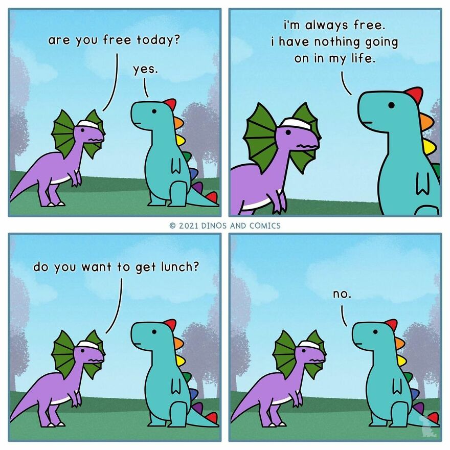 New Honest Comics About Mental Health Illustrated With Dinosaurs