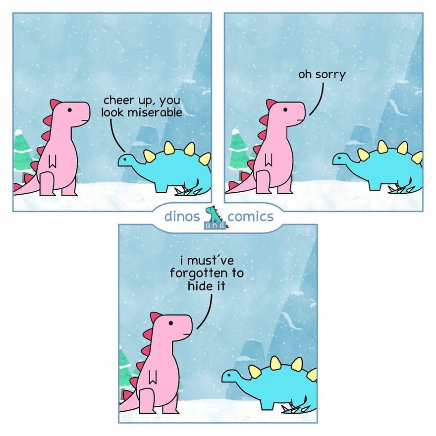New Honest Comics About Mental Health Illustrated With Dinosaurs