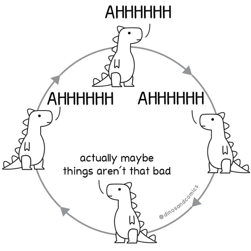 New Honest Comics About Mental Health Illustrated With Dinosaurs