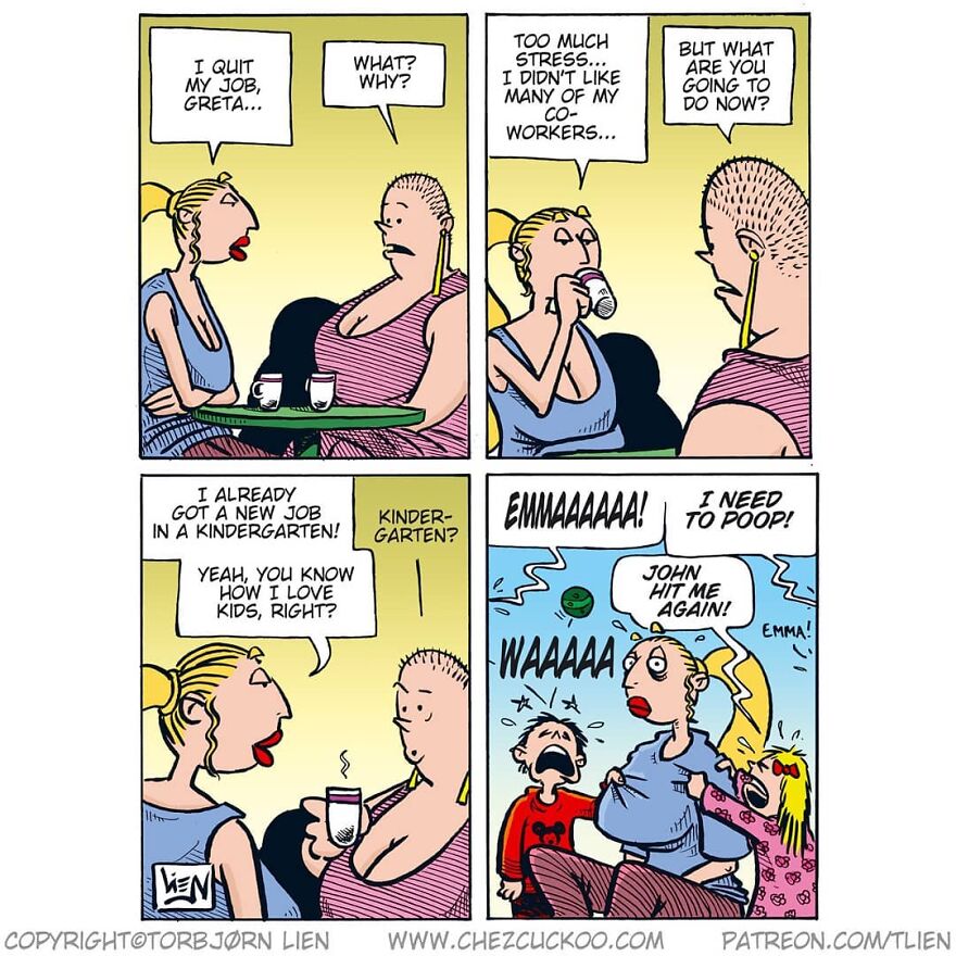 Norwegian Artist Creates Fun Comics With Unexpected Endings