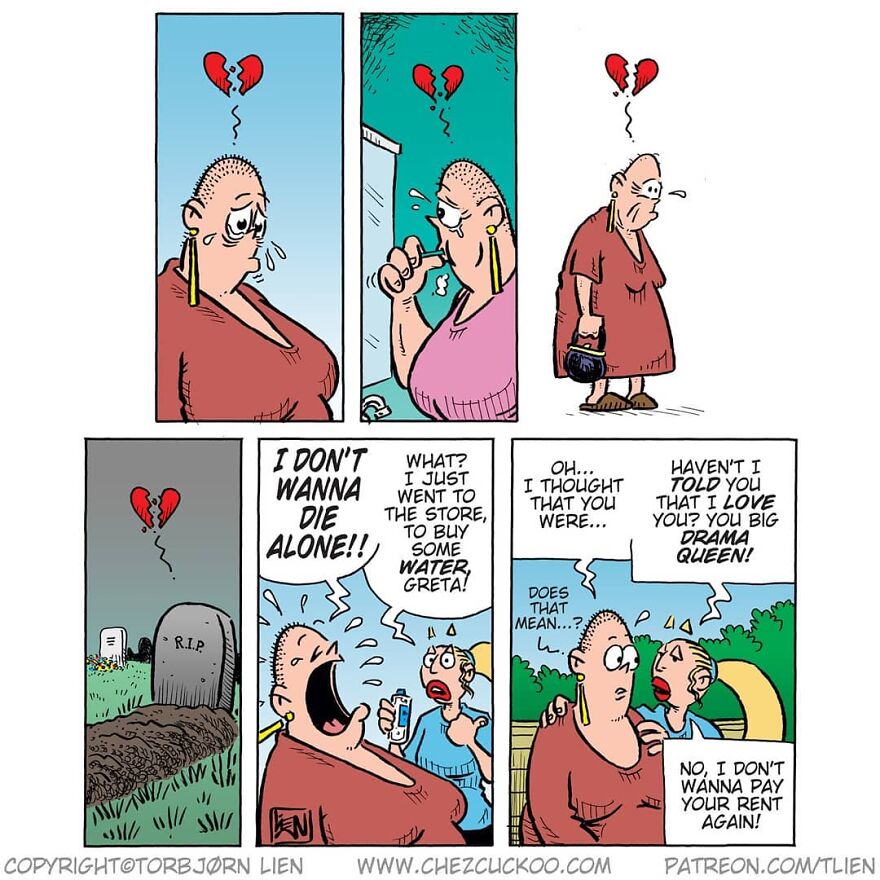 Norwegian Artist Creates Fun Comics With Unexpected Endings