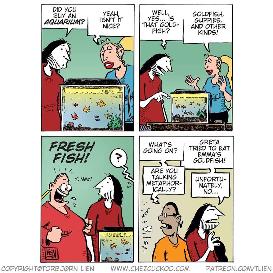 Norwegian Artist Creates Fun Comics With Unexpected Endings