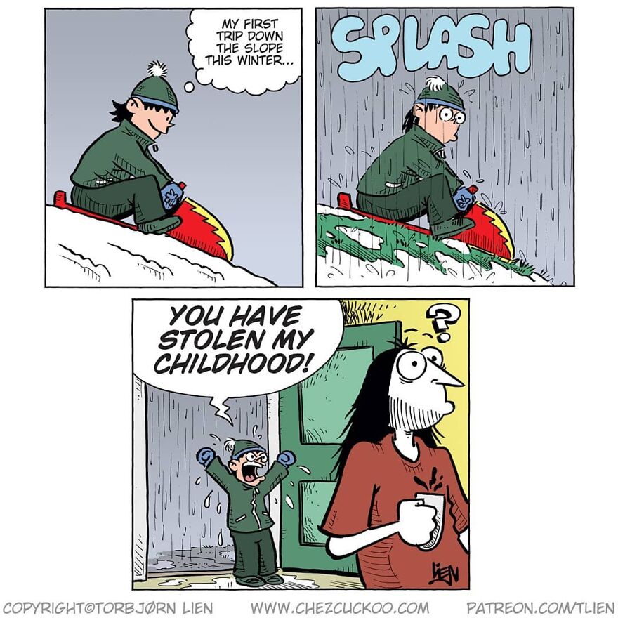 Norwegian Artist Creates Fun Comics With Unexpected Endings