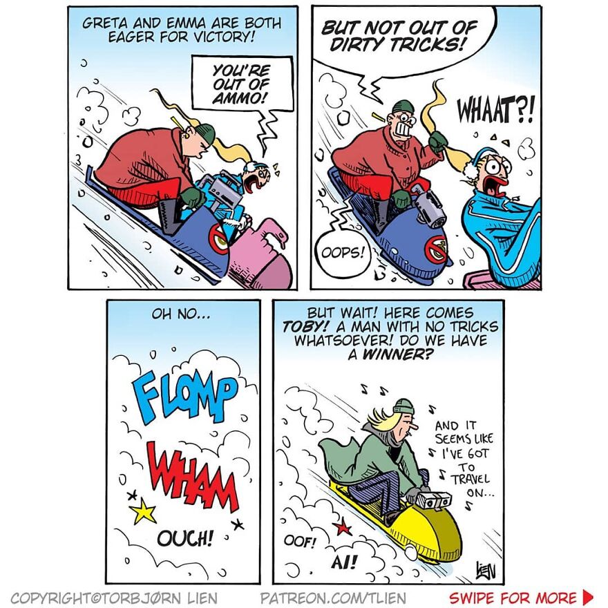 Norwegian Artist Creates Fun Comics With Unexpected Endings