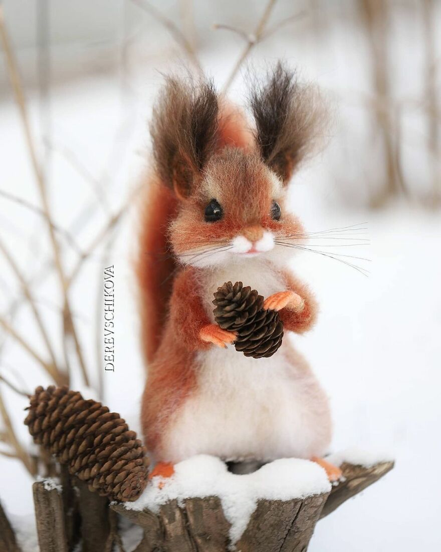 Russian Artist Creates Truly Delicious Felted Wool Animals (New Pics)