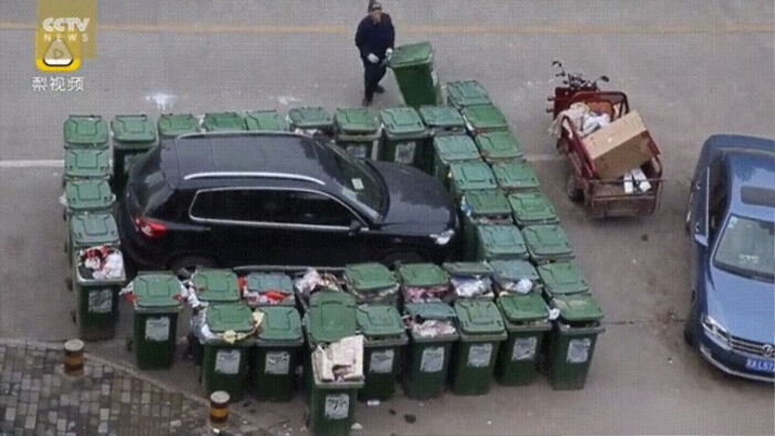 Road Sweeper Dealt Out His Own Version Of Street Justice To Punish An Illegally Parked Car