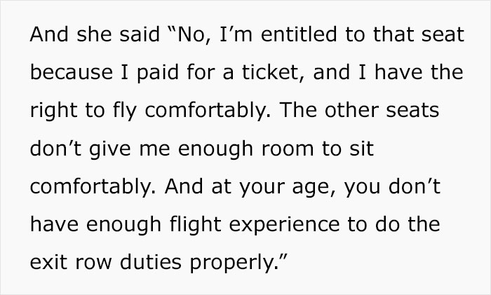 "Sweetie, I&rsquo;ve Been On Hundreds Of Flights": Woman Cusses At Teen Who Doesn&rsquo;t Want To Let Her Have The Exit Row Seat She Was Already Settled In