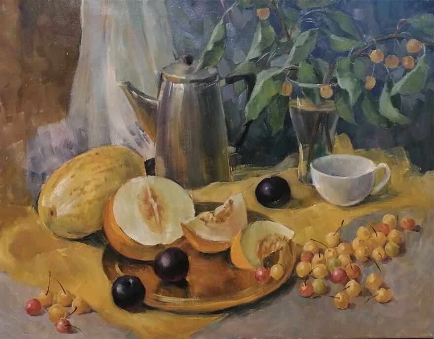 The Artist Is A Painter Who Reflects Life And Conveys Emotions.