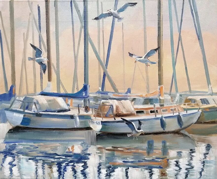 The Artist Is A Painter Who Reflects Life And Conveys Emotions.