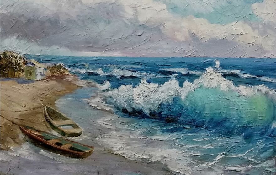 The Artist Is A Painter Who Reflects Life And Conveys Emotions.