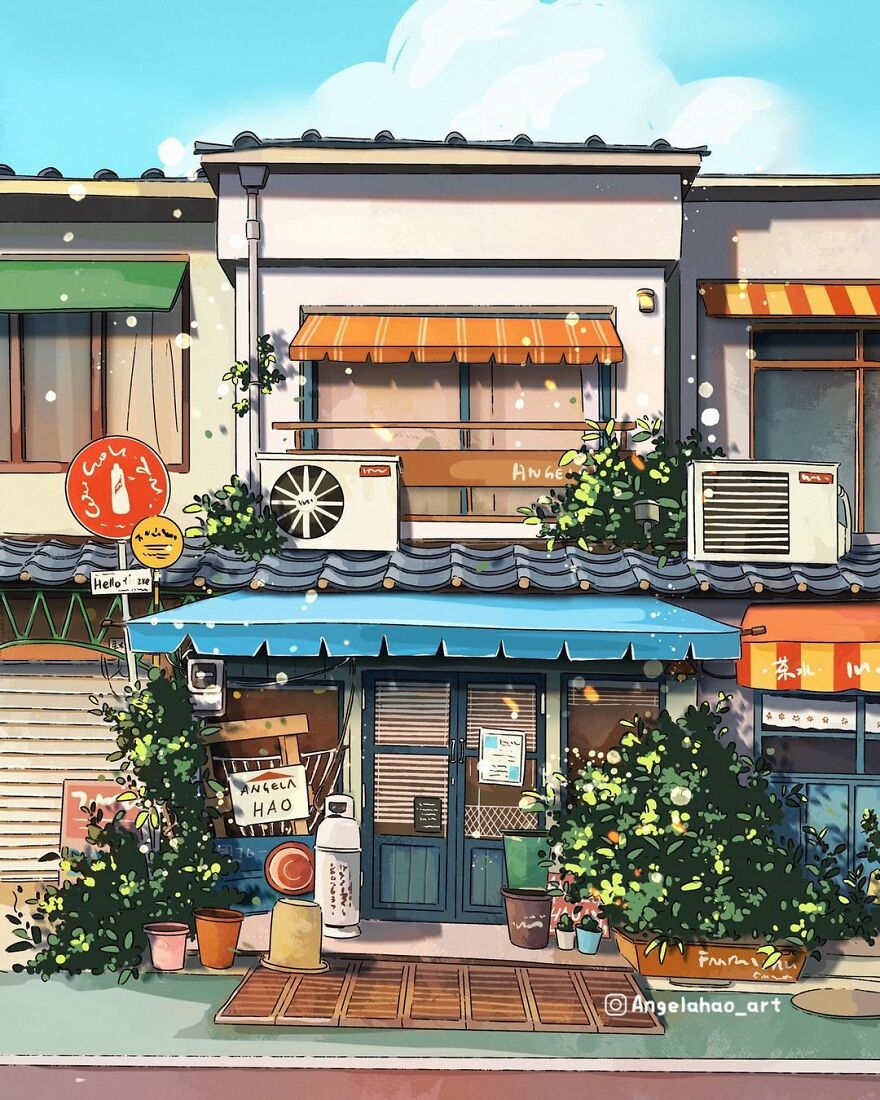 The Most Charming Facades Created Digitally By Artist Angela Hao